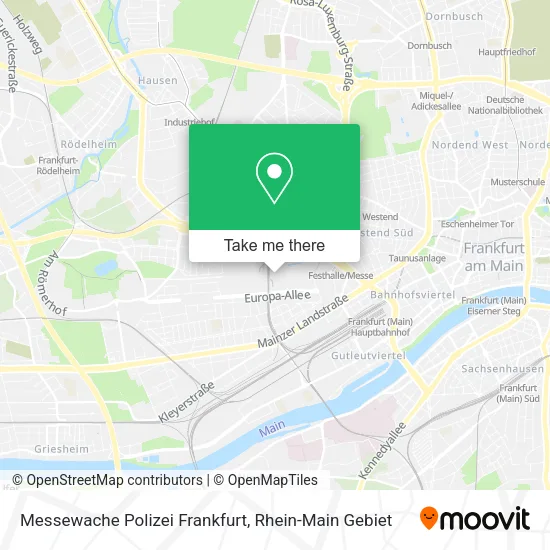 Карта Messewache Polizei Frankfurt