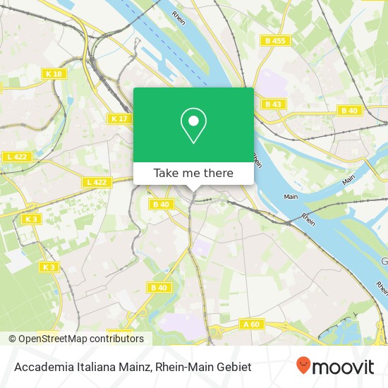 Карта Accademia Italiana Mainz