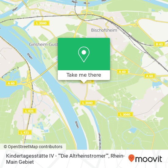 Kindertagesstätte IV - ""Die Altrheinstromer"" map