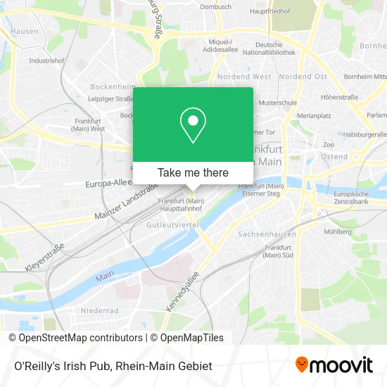 Карта O'Reilly's Irish Pub