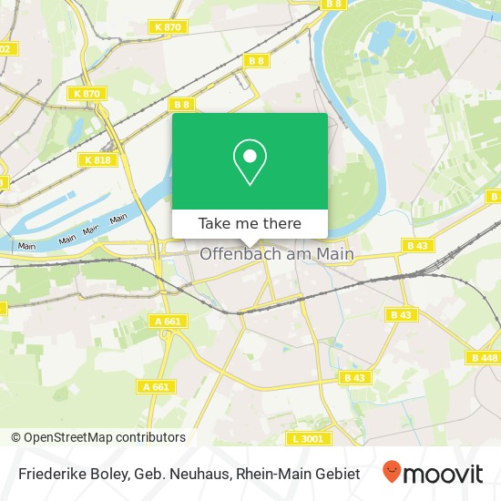 Friederike Boley, Geb. Neuhaus map