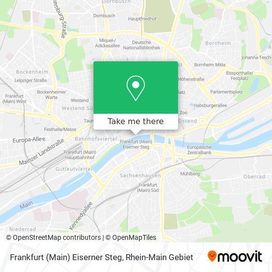 Карта Frankfurt (Main) Eiserner Steg