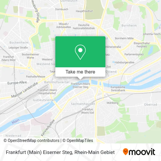 Карта Frankfurt (Main) Eiserner Steg