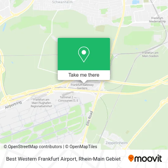 Карта Best Western Frankfurt Airport