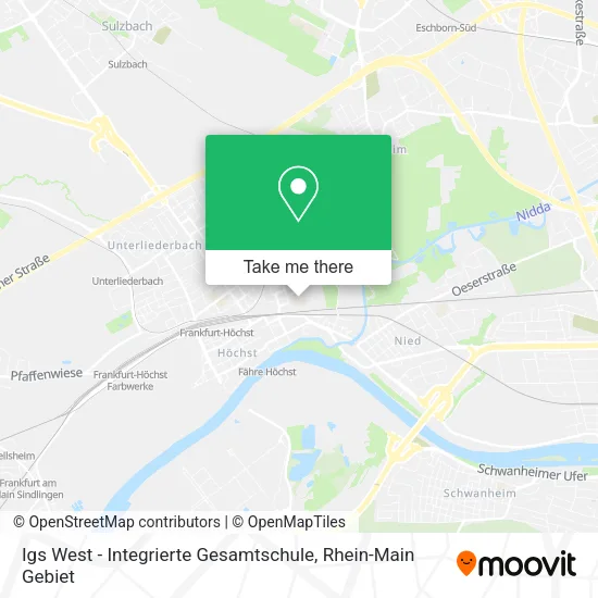 Карта Igs West - Integrierte Gesamtschule