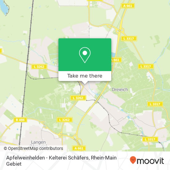 Apfelweinhelden - Kelterei Schäfers map