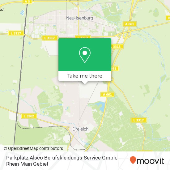 Parkplatz Alsco Berufskleidungs-Service Gmbh map