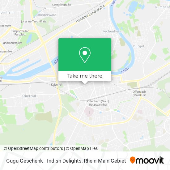 Gugu Geschenk - Indish Delights map
