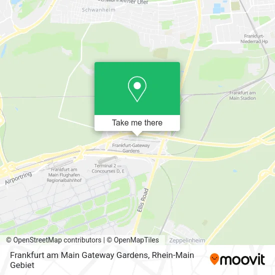 Карта Frankfurt am Main Gateway Gardens