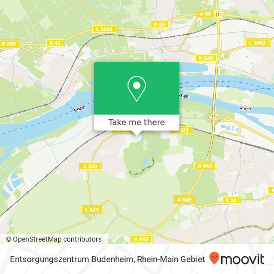 Entsorgungszentrum Budenheim map