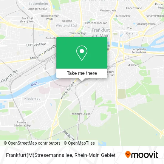 Карта Frankfurt(M)Stresemannallee