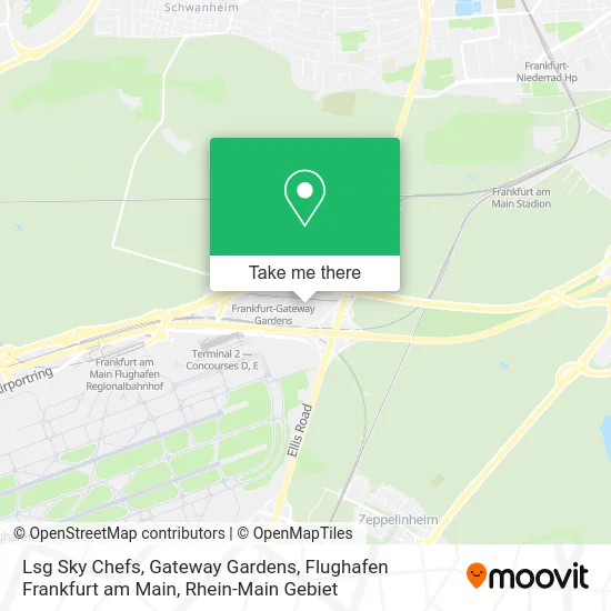 Карта Lsg Sky Chefs, Gateway Gardens, Flughafen Frankfurt am Main