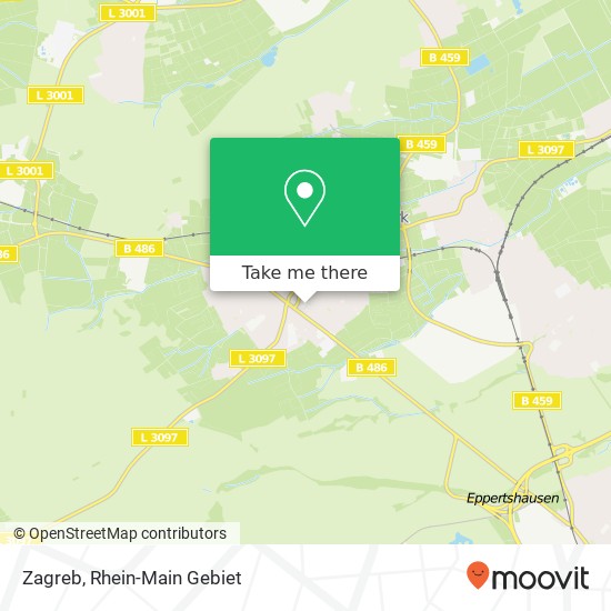 Zagreb map