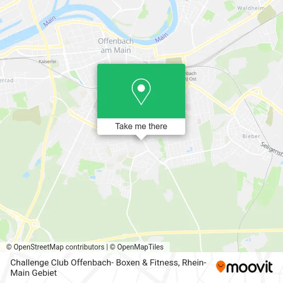 Карта Challenge Club Offenbach- Boxen & Fitness
