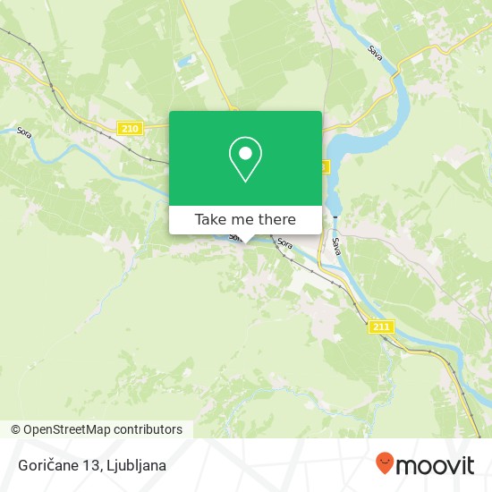Goričane 13 map