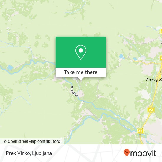 Prek Vinko map