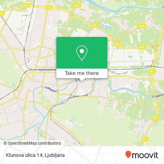 Klunova ulica 14 map
