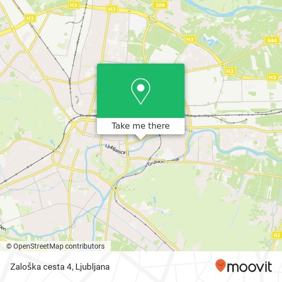 Zaloška cesta 4 map