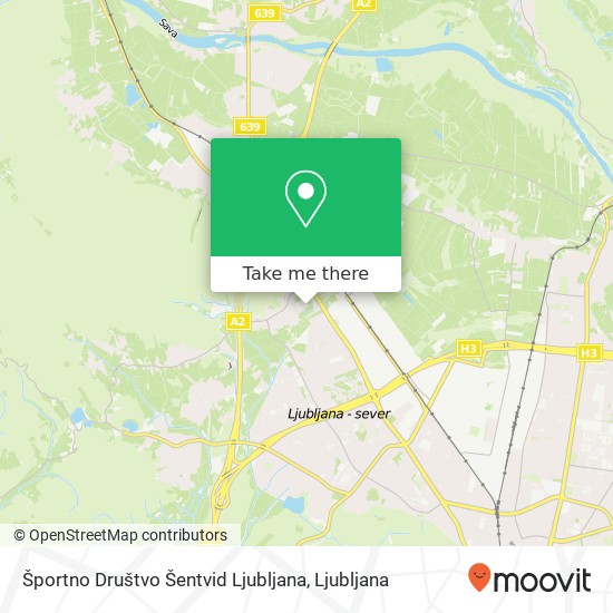 Športno Društvo Šentvid Ljubljana map