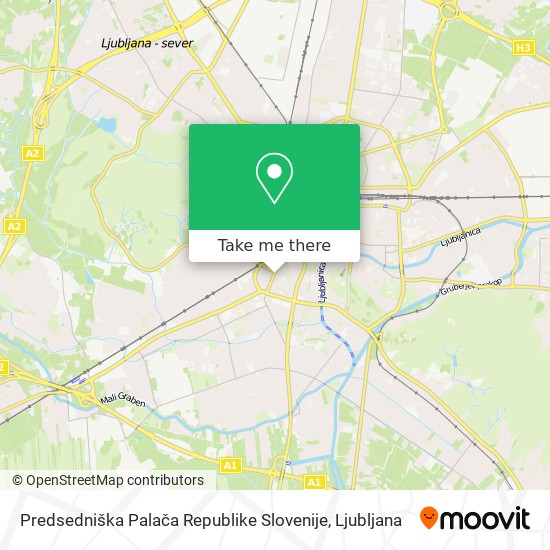 Predsedniška Palača Republike Slovenije map