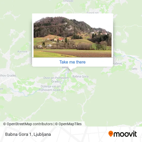 Babna Gora 1 map