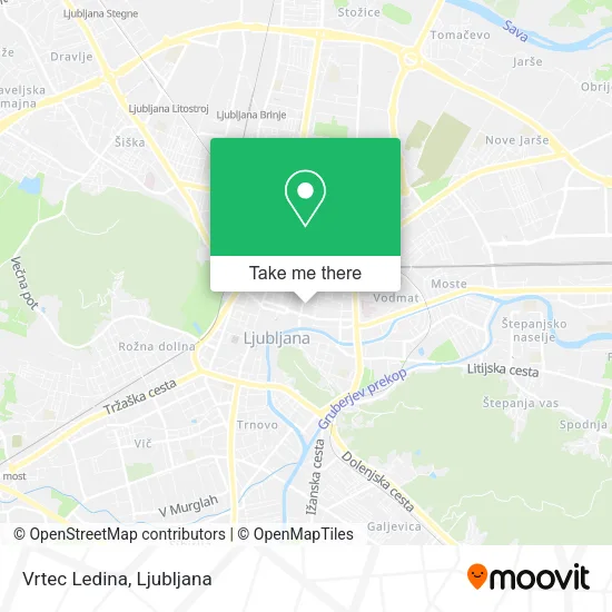 Vrtec Ledina map