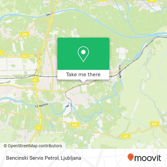 Bencinski Servis Petrol map