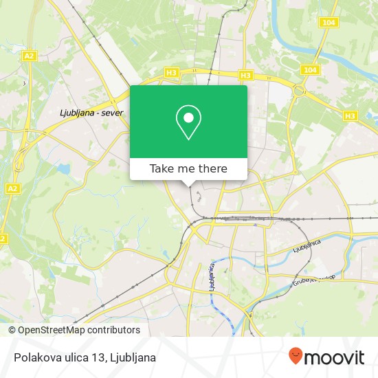 Polakova ulica 13 map