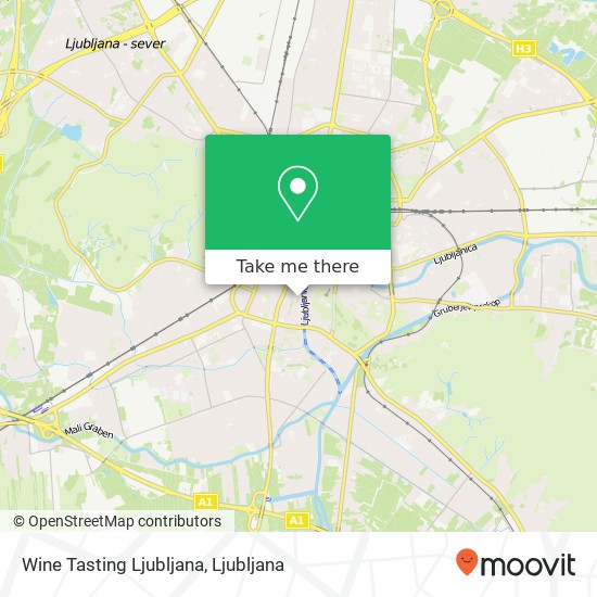 Wine Tasting Ljubljana map