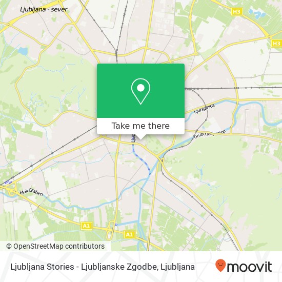 Ljubljana Stories - Ljubljanske Zgodbe map