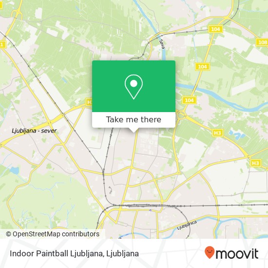 Indoor Paintball Ljubljana map