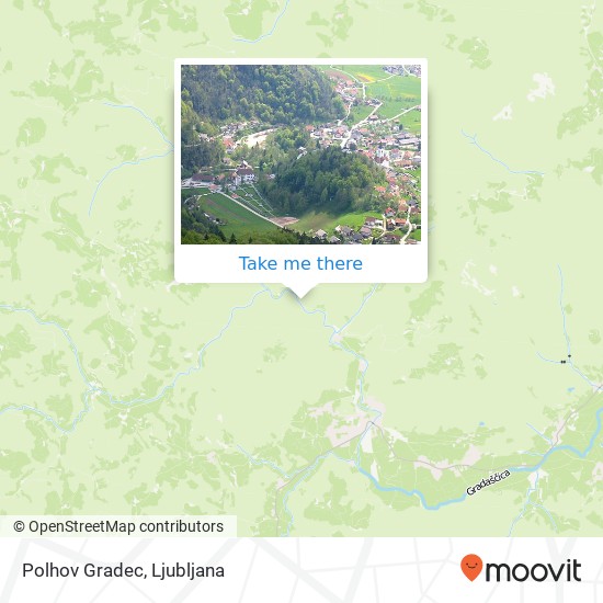 Polhov Gradec map