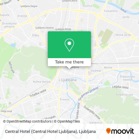 Central Hotel (Central Hotel Ljubljana) map