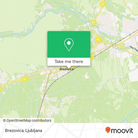 Brezovica map