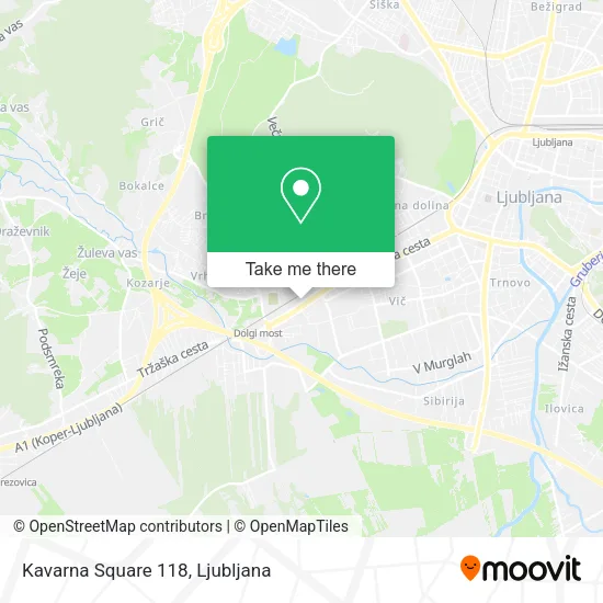 Kavarna Square 118 map