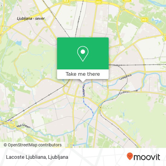 Lacoste Ljubliana map