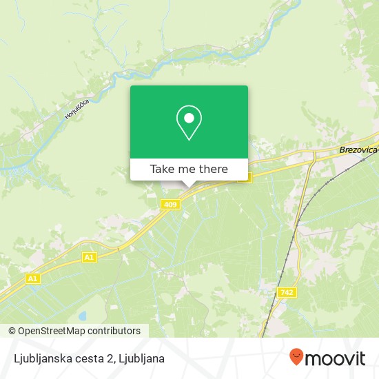 Ljubljanska cesta 2 map