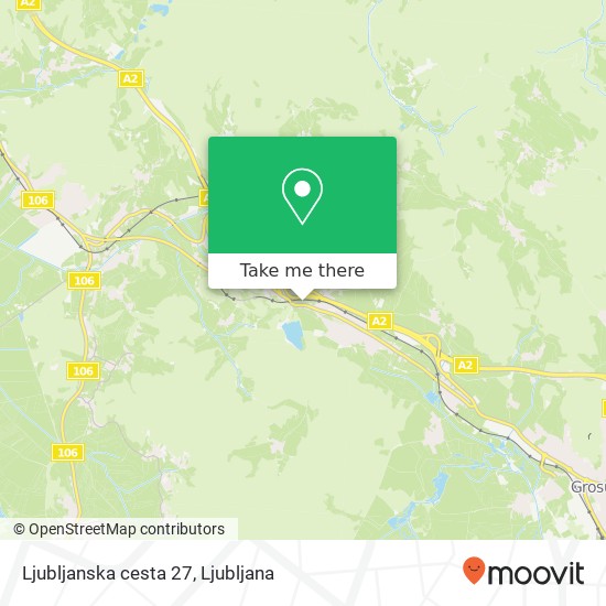 Ljubljanska cesta 27 map