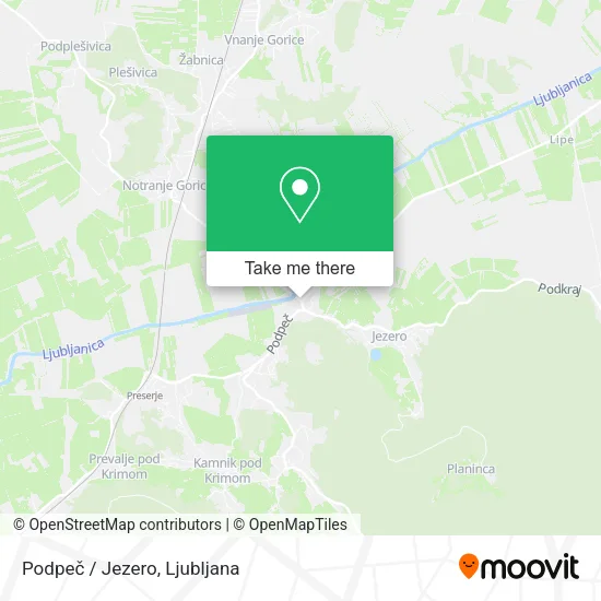 Podpeč / Jezero map