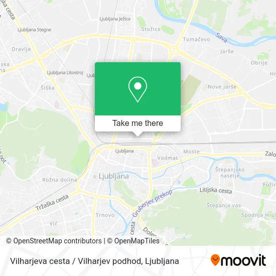 Vilharjeva cesta / Vilharjev podhod map
