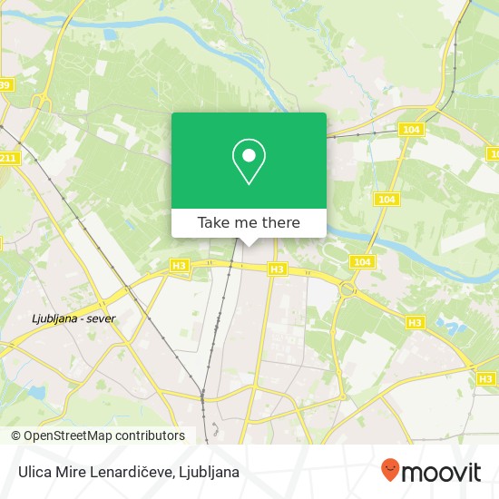 Ulica Mire Lenardičeve map