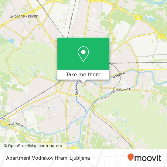 Apartment Vodnikov Hram map