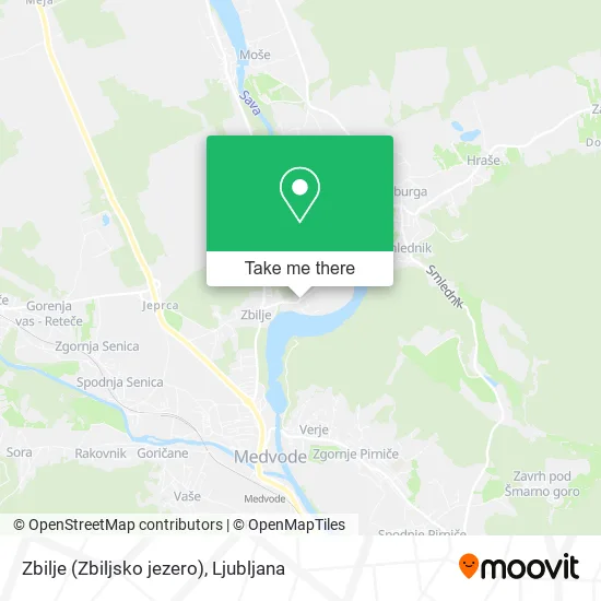 Zbilje (Zbiljsko jezero) map