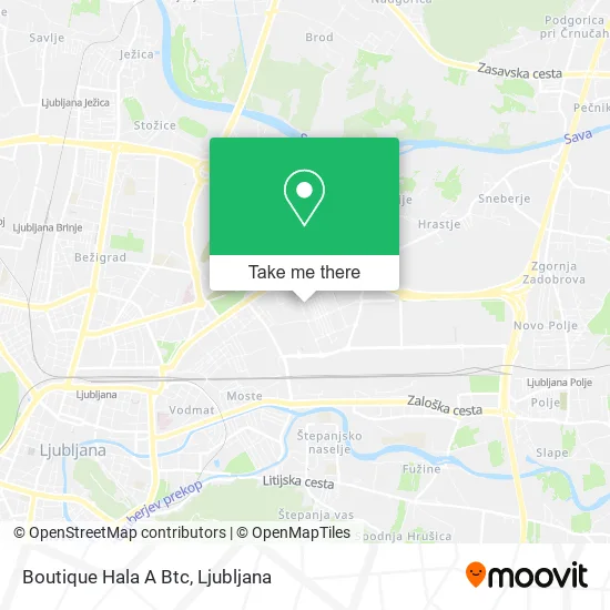 Boutique Hala A Btc map