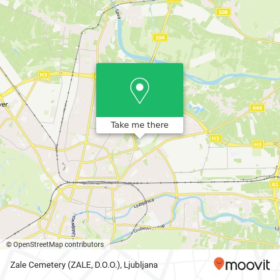 Zale Cemetery (ZALE, D.O.O.) map