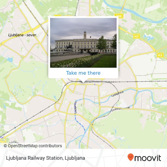Ljubljana Railway Station map