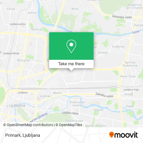 Primark map