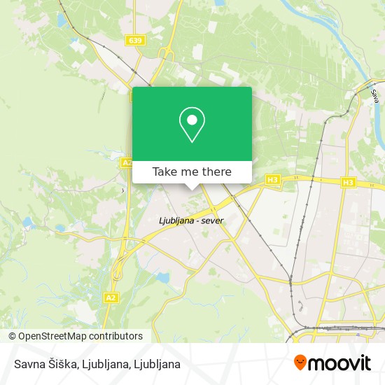 Savna Šiška, Ljubljana map