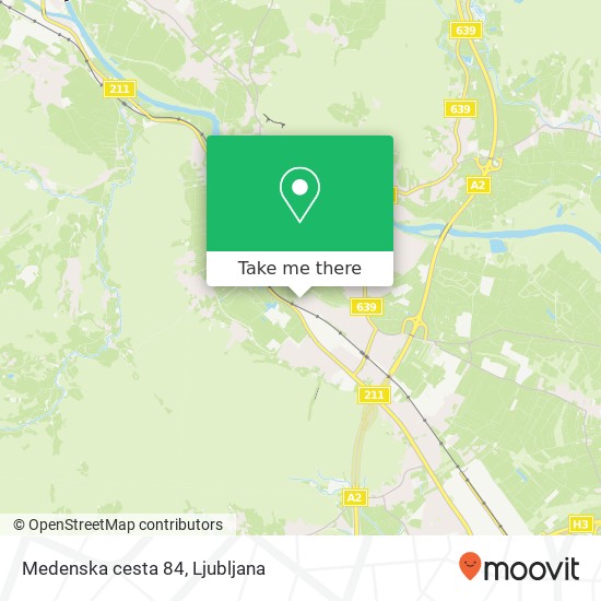 Medenska cesta 84 map