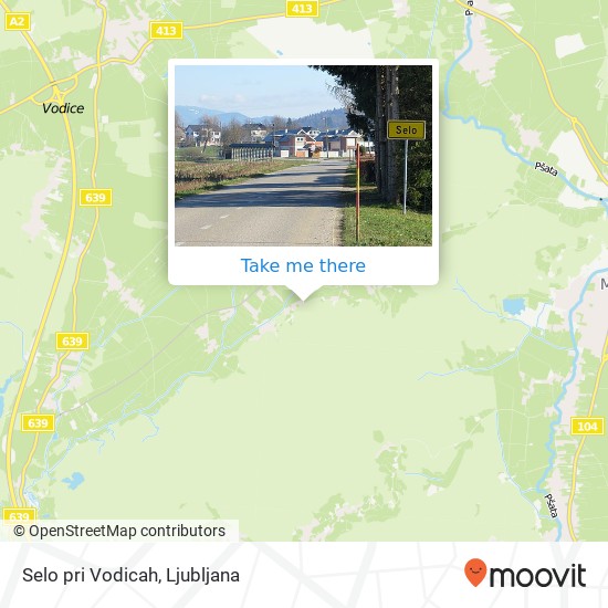 Selo pri Vodicah map